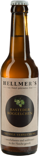 Bierflasche Rasteder Röggelchen von der Brauerei Hellmer